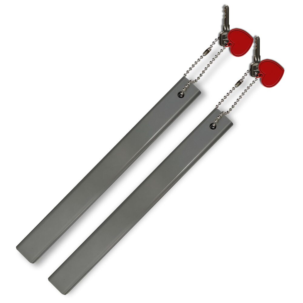 9028 Commercial Grade Heavy-Duty Long Keychain with Large Engraved Tag